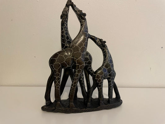 Triple Giraffe Sculpture 20cm