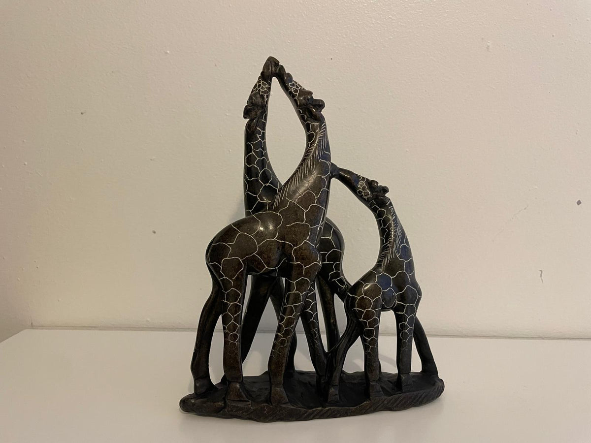 Triple Giraffe Sculpture 20cm