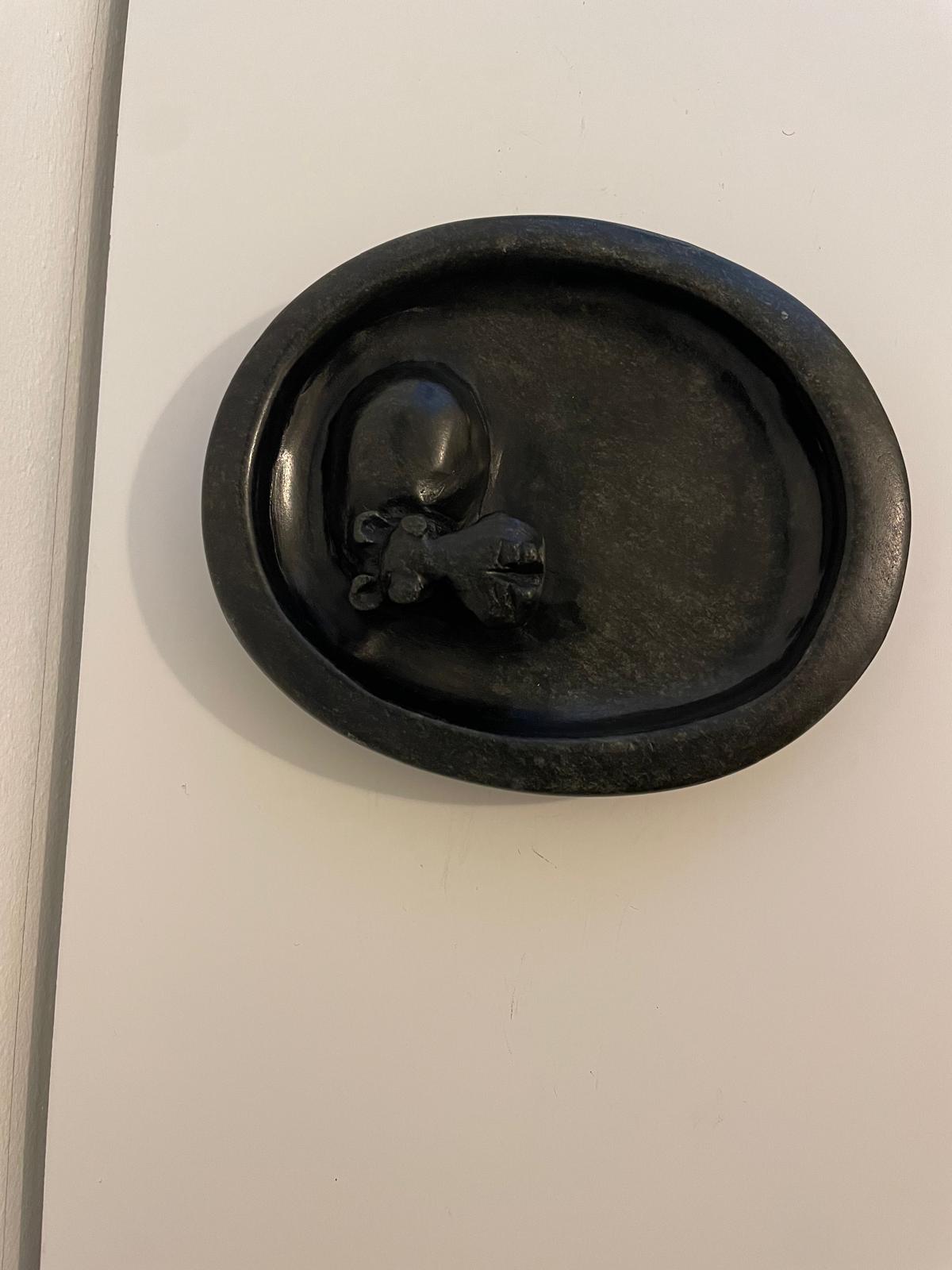 Smooth Soap Dish with Resting Hippo - 15cm