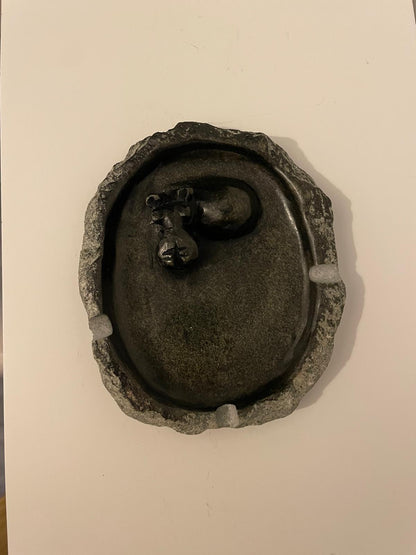 Hippo Ash Tray - Natural Stone Finish 15cm