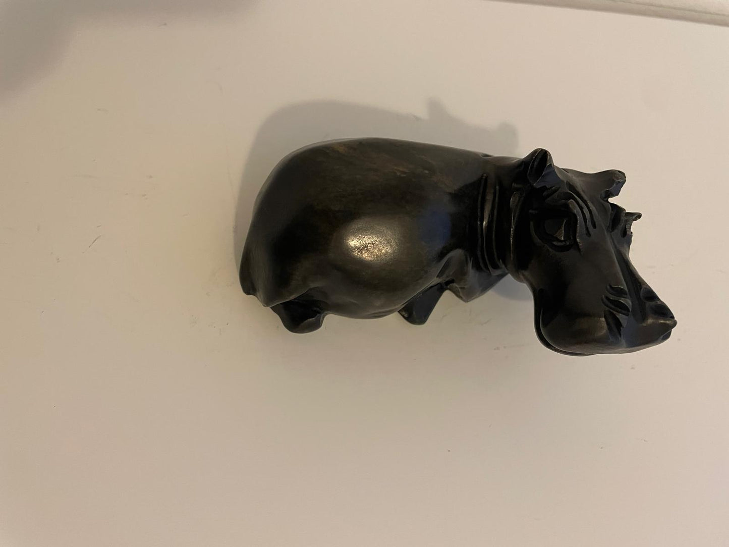 Hippo Sculpture - Mouth Closed 10cm