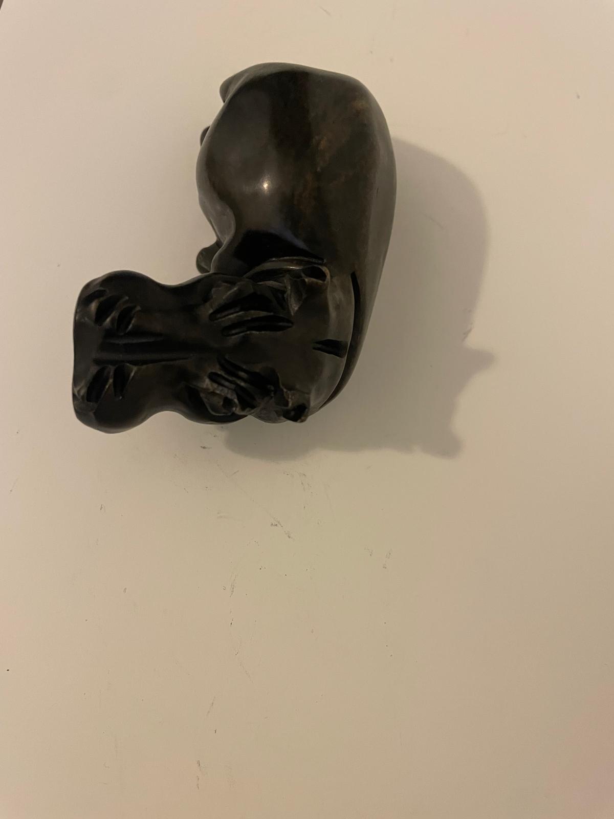 Hippo Sculpture - Mouth Closed 10cm