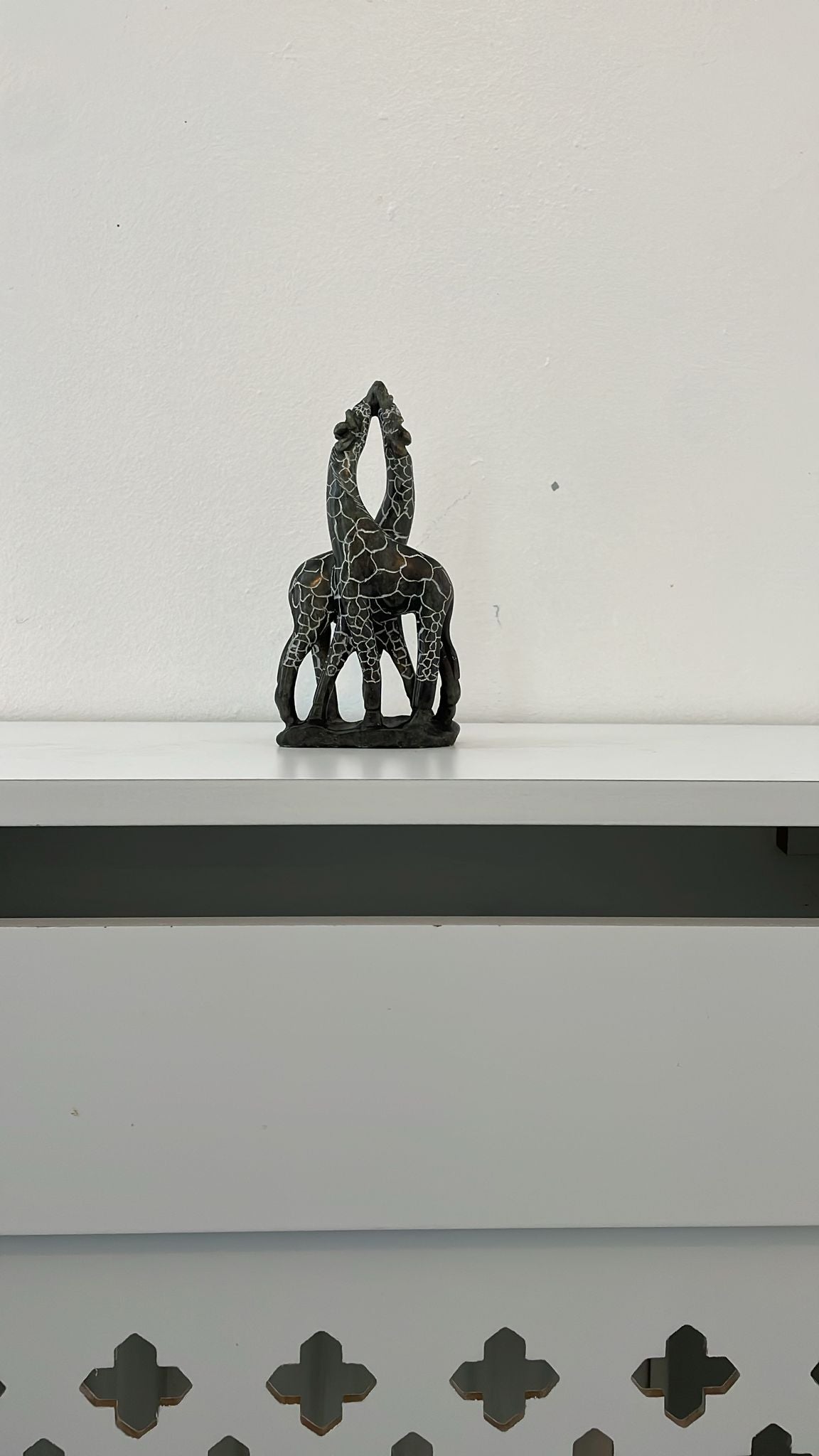 Kissing Giraffes – Hand-Carved Soapstone Sculpture 15cm