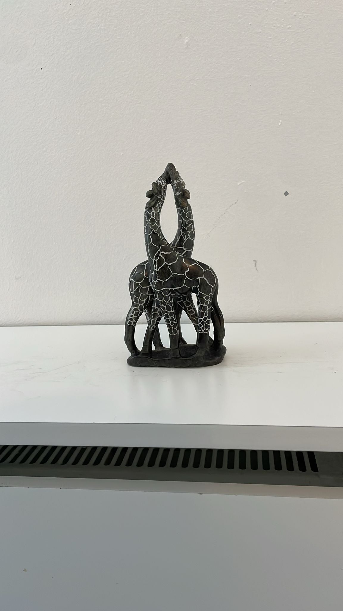 Kissing Giraffes – Hand-Carved Soapstone Sculpture 15cm