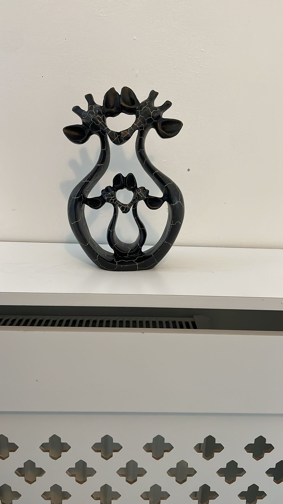 Giraffe Family Sculpture – Four Heads (Soapstone) 20cm
