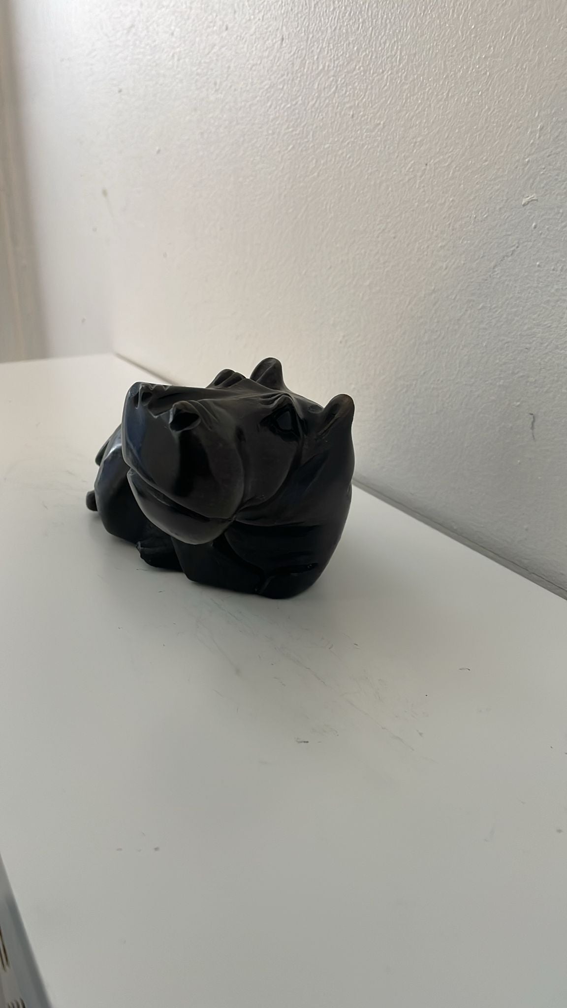 Hippo Sculpture - Mouth Closed 15cm
