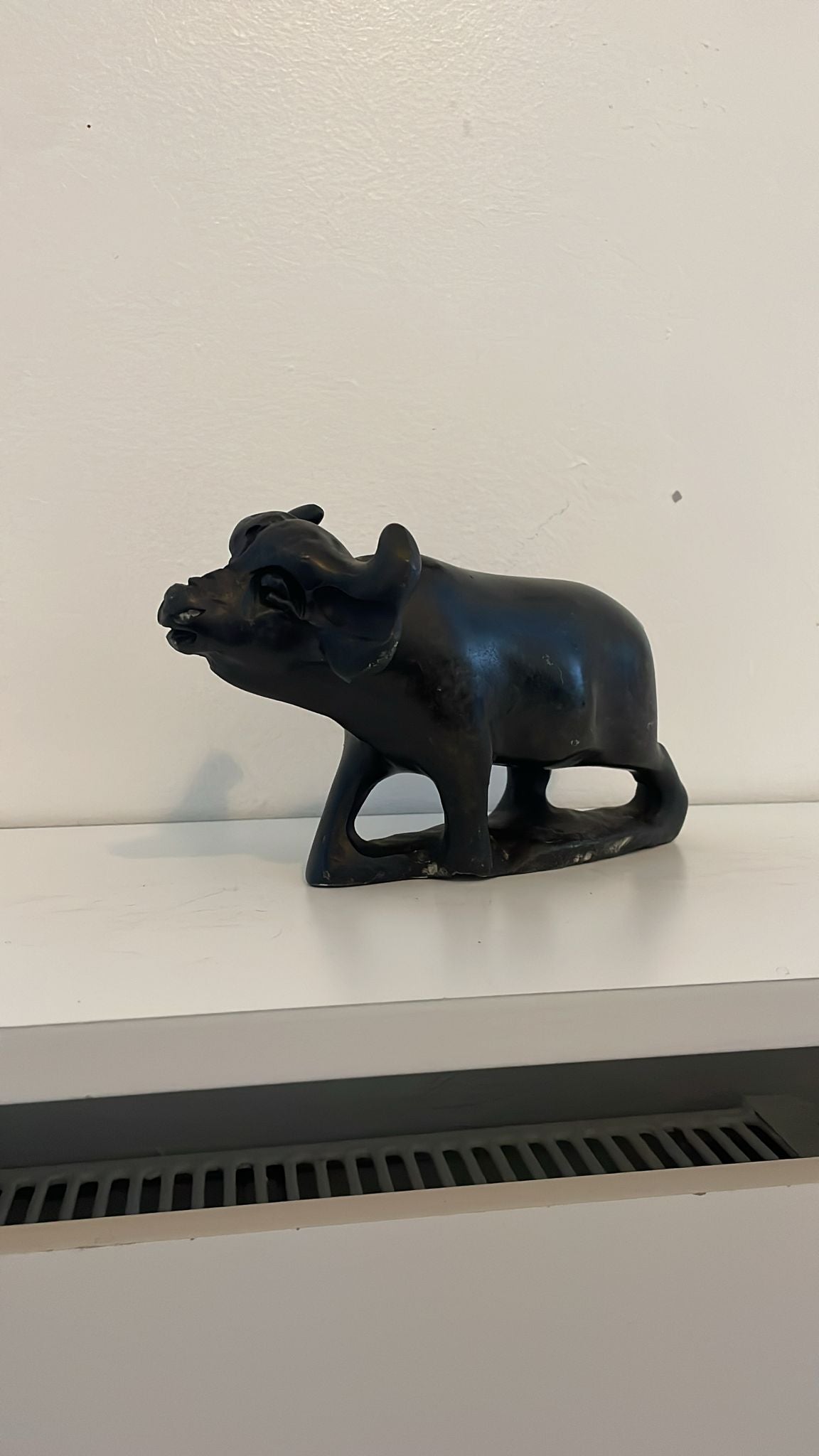 Hand‑Carved Buffalo 15cm