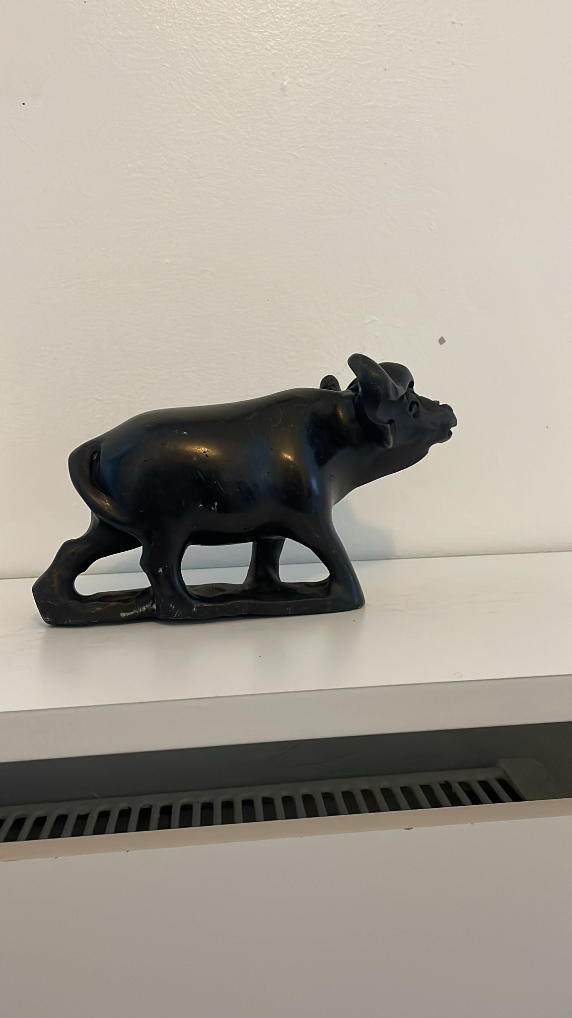 Hand‑Carved Buffalo 15cm