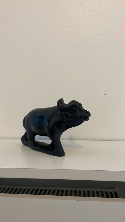 Hand‑Carved Buffalo 15cm